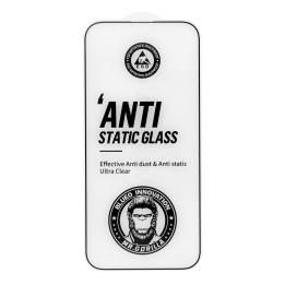 Szkło Hartowane 5D do iPhone 16 PRO Mr. Monkey Glass (Anti-Static Strong HD) czarne