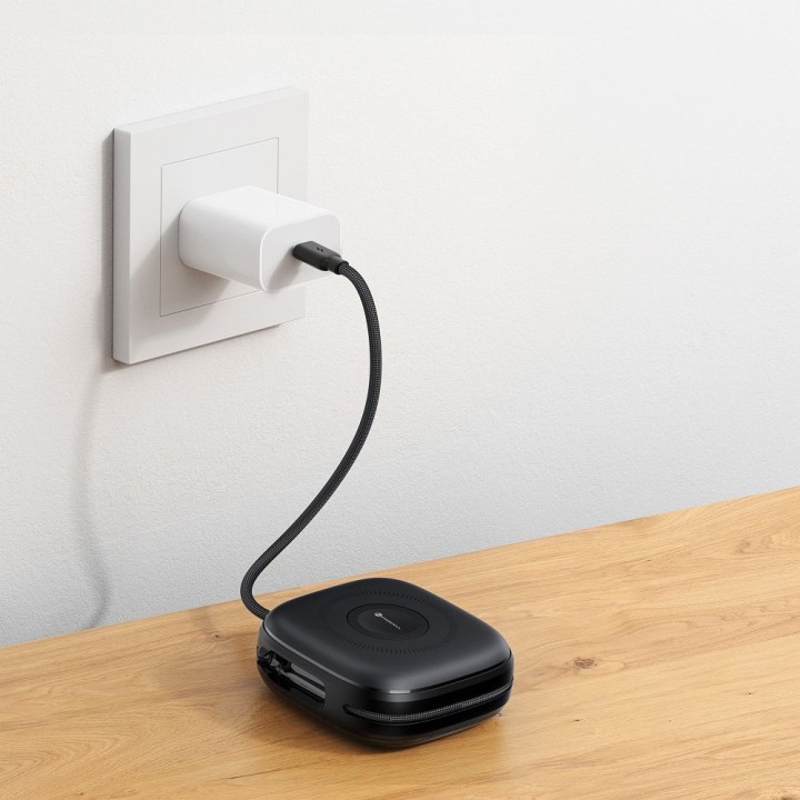 Повербанк совместимый с MagSafe Forcell F-Energy F10K5 PD3.1 QC3.0 3A 22,5W 10000 mAh совместимый с Apple Watch черный 0INT
