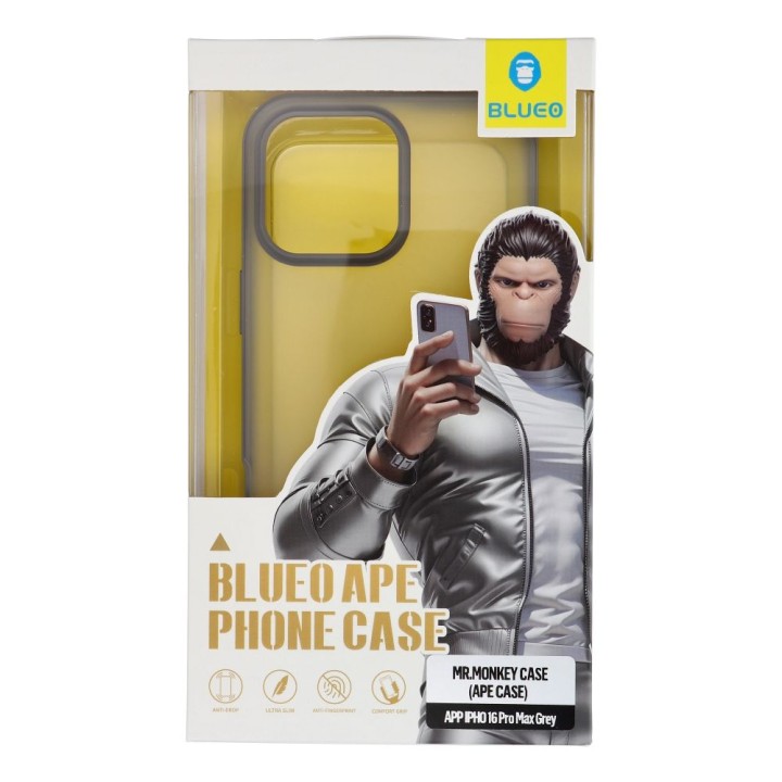 BLUEO APE Phone Case - Apple iPhone 16 Pro Max grey