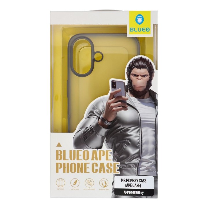 BLUEO APE Phone Case - Apple iPhone 16 серый