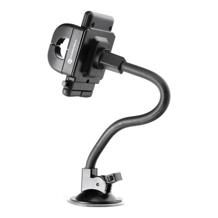 Phone holder for car universal Forcell F-Grip Regular 27 cm for windscreen / dashboard / air vent black