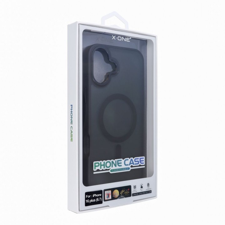 Чохол X-ONE Dropguard Magnetic Case Air (сумісний з MagSafe) - для Apple iPhone 16 Plus чорний