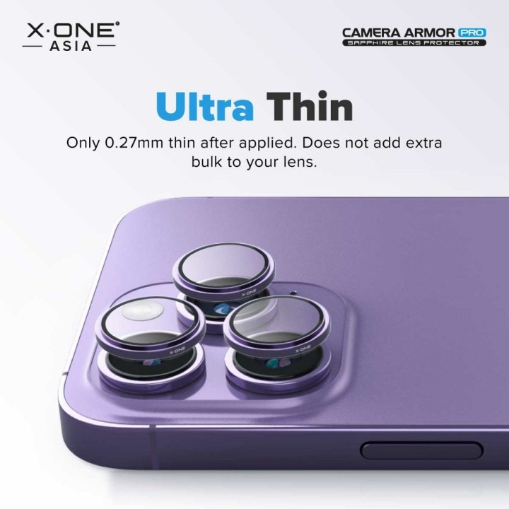 Glass sapphire for camera lens camera for iPhone 16/16 PLUS X-One Camera Armor Pro