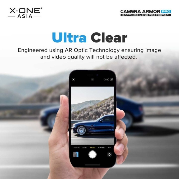 Sapphire glass for camera lens for iPhone 16/16 PLUS X-One Camera Armor Pro