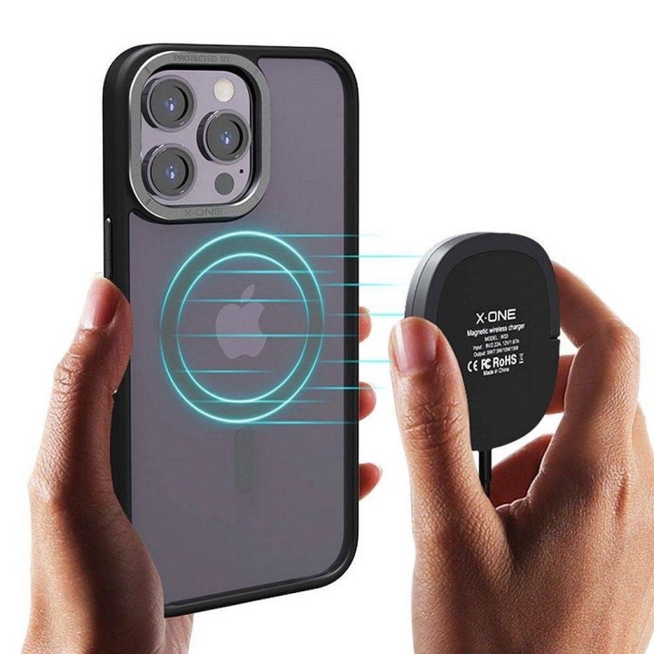 Чохол X-ONE Dropguard Magnetic Case Air (сумісний з MagSafe) - для Apple iPhone 16 Plus чорний