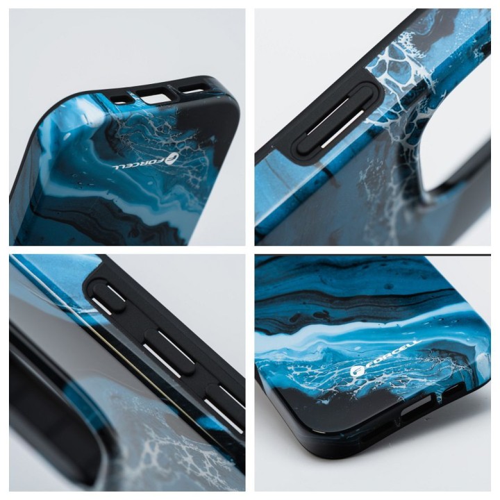 Case for iPhone 16 PLUS Forcell F-Protect Mirage compatible with MagSafe Military Drop-Test deep sea