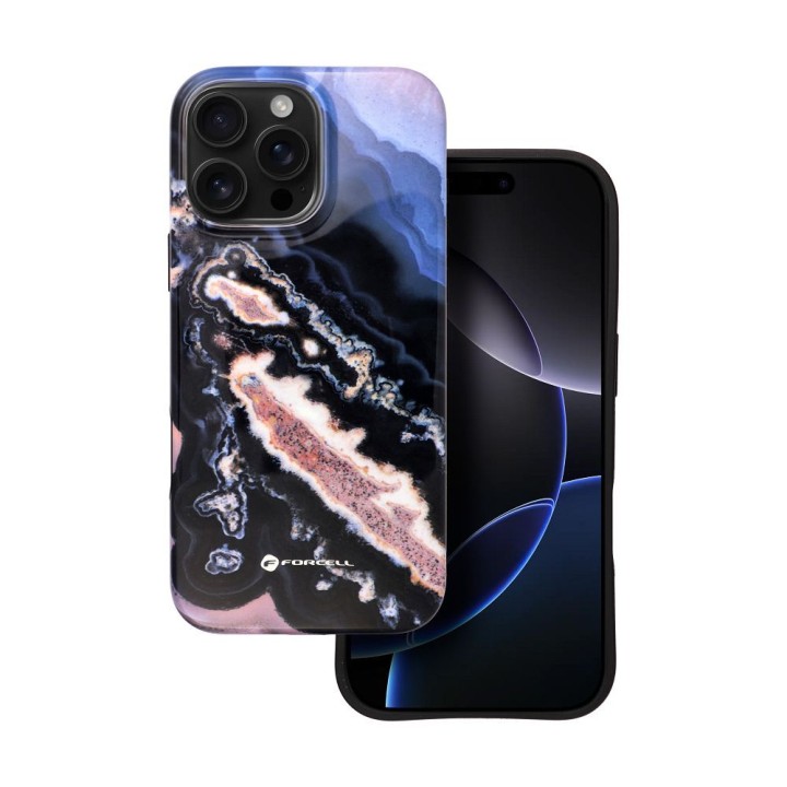 Etui na iPhone 16 PRO MAX Forcell F-Protect Mirage zgodne z MagSafe Military Drop-Test gold island