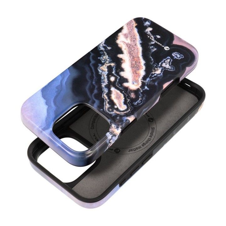 Etui na iPhone 16 PRO MAX Forcell F-Protect Mirage zgodne z MagSafe Military Drop-Test gold island