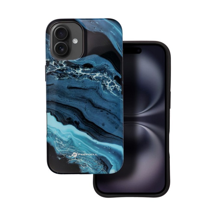 Чохол для iPhone 16 PLUS Forcell F-Protect Mirage сумісний з MagSafe Military Drop-Test deep sea