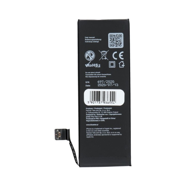 Акумулятор для iPhone SE 1624 mAh Blue Star HQ