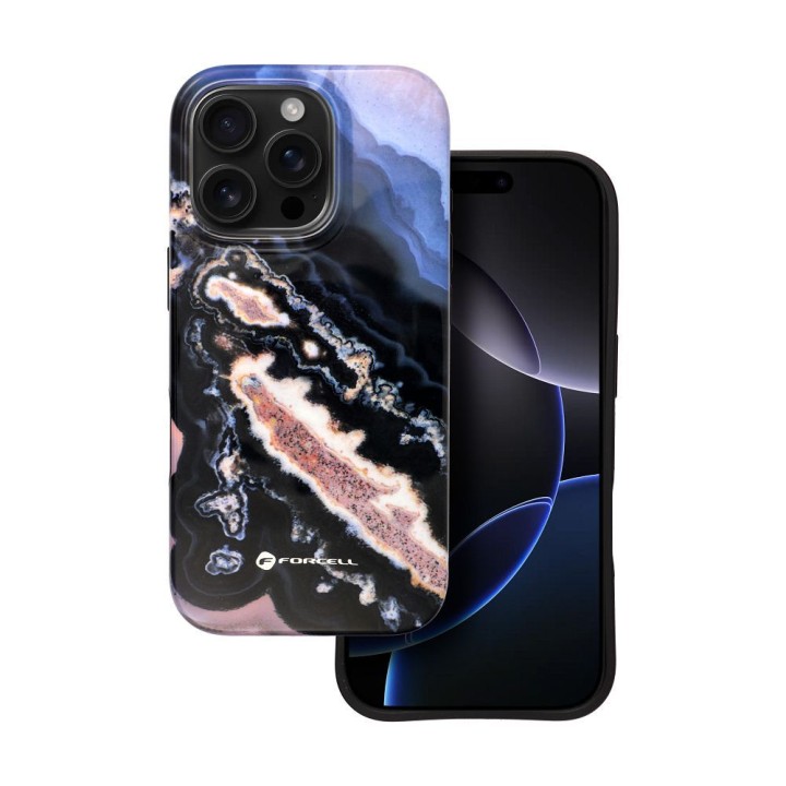 Case for iPhone 16 PRO Forcell F-Protect Mirage compatible with MagSafe Military Drop-Test gold island
