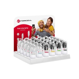 Кабель USB A для Lightning Forcell F-Energy 1A Tuba 1 m C316 білий