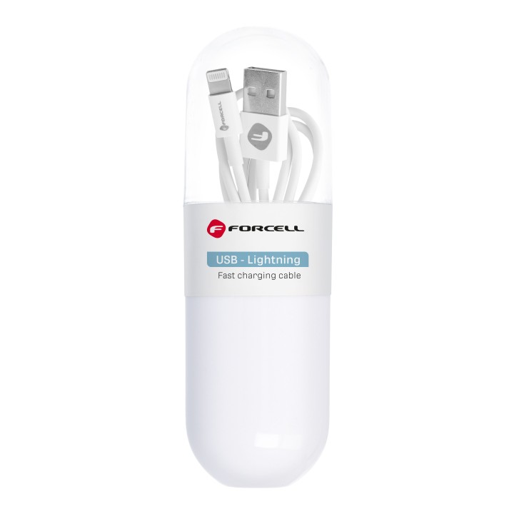 Кабель USB A — Lightning Forcell F-Energy 1A Tuba 1 m C316 белый