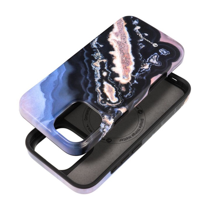 Case for iPhone 16 PLUS Forcell F-Protect Mirage compatible with MagSafe Military Drop-Test gold island