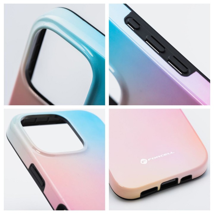 Чохол для iPhone 16 PRO MAX Forcell F-Protect Mirage сумісний із MagSafe Military Drop-Test pinky blue