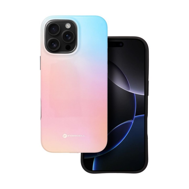 Case for iPhone 16 PRO MAX Forcell F-Protect Mirage compatible with MagSafe Military Drop-Test pinky blue