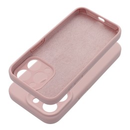 Etui na iPhone 16 Silicone 2mm (camera protection) pudrowy róż