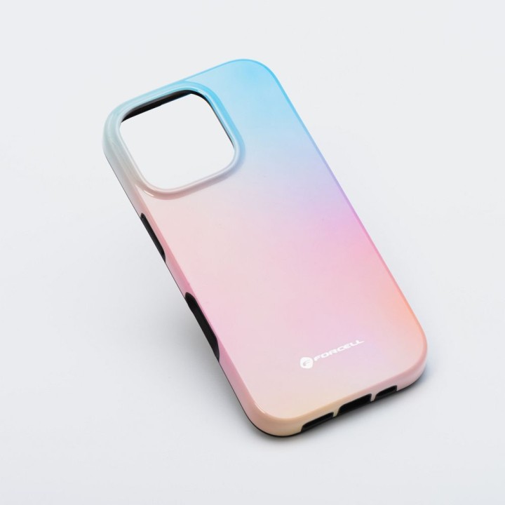 Case for iPhone 16 PRO MAX Forcell F-Protect Mirage compatible with MagSafe Military Drop-Test pinky blue