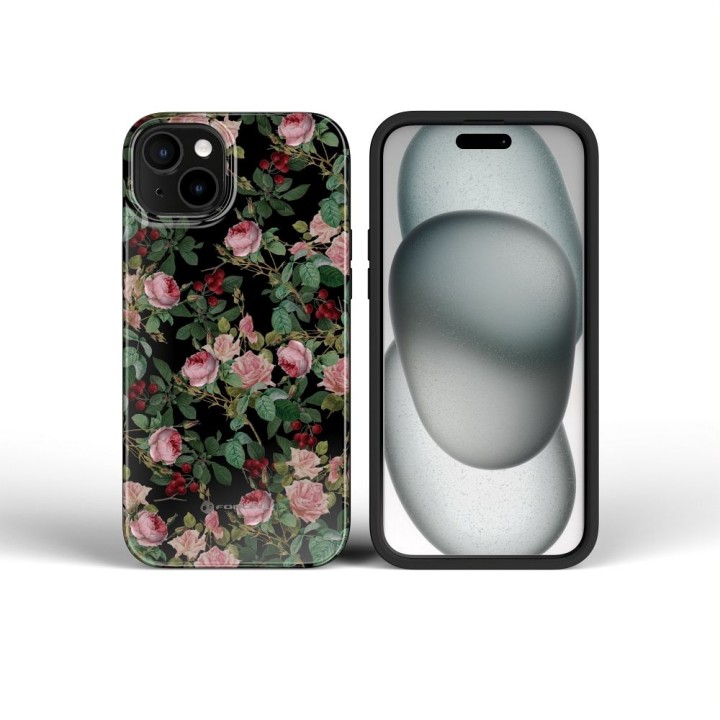 Case for iPhone 16 PLUS Forcell F-Protect Mirage compatible with MagSafe Military Drop-Test rose drama