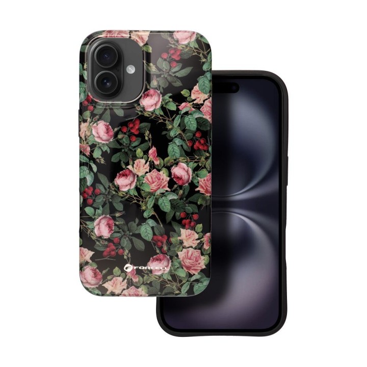 Etui na iPhone 16 PLUS Forcell F-Protect Mirage zgodne z MagSafe Military Drop-Test rose drama