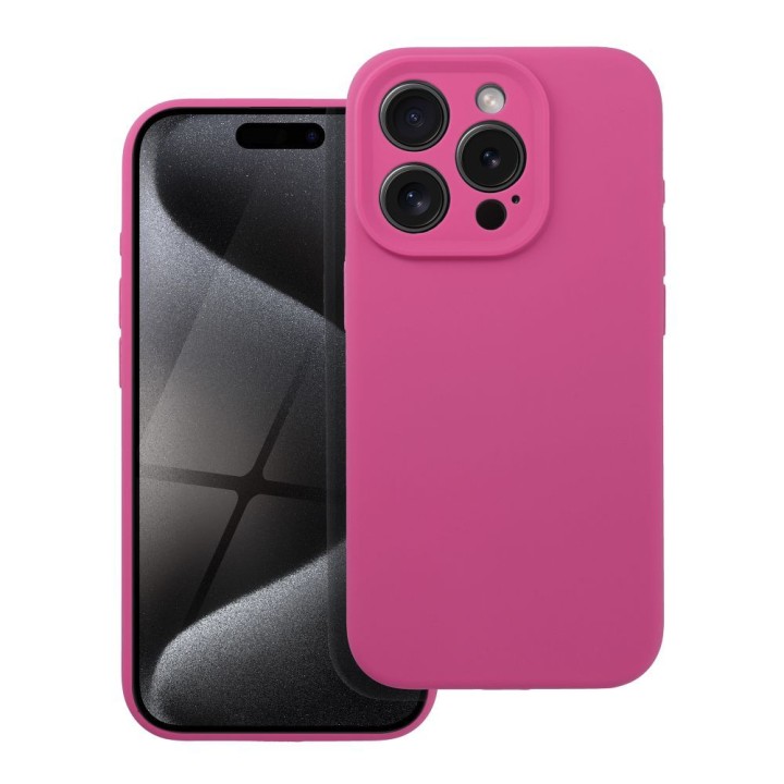 Чехол для iPhone 16 PLUS Silicone 2mm (camera protection) розовый
