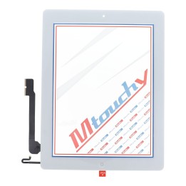 MUSTTBY Сенсорний екран + клейка стрічка + Home для iPAD 4 (білий)