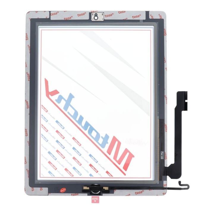 MUSTTBY touch screen + adhesive tape + Home for iPAD 4 (white)