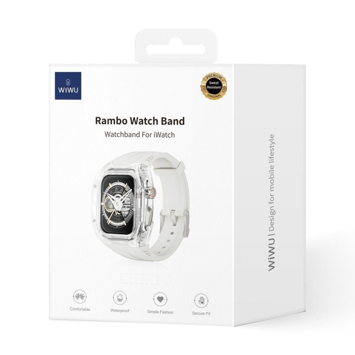 WiWU - smartwatch strap Wi-WB013 Rambo Watch Band 42/44/45mm - white