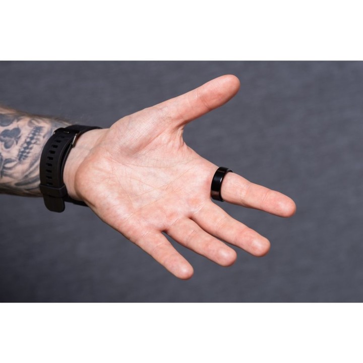 Smart Ring R11M- розумне сталеве кільце із зарядною станцією розмір 8 (18,1mm) чорне