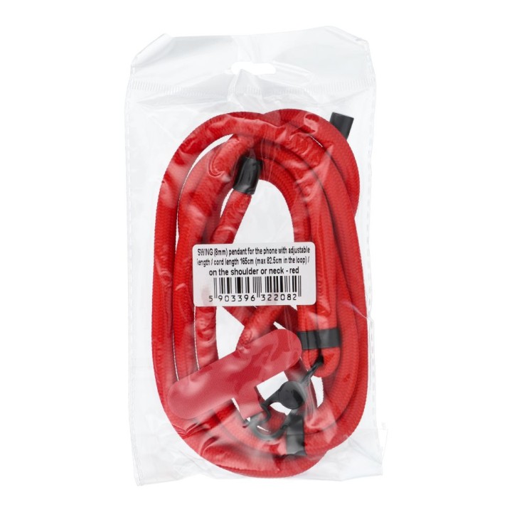 Phone lanyard, phone charm - SWING (8mm) with adjustable length / cord length 165cm (max 82,5cm loop length) / for