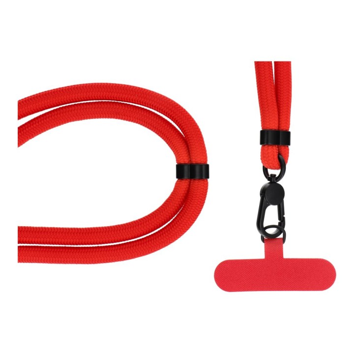 Phone lanyard, phone charm - SWING (8mm) with adjustable length / cord length 165cm (max 82,5cm loop length) / for