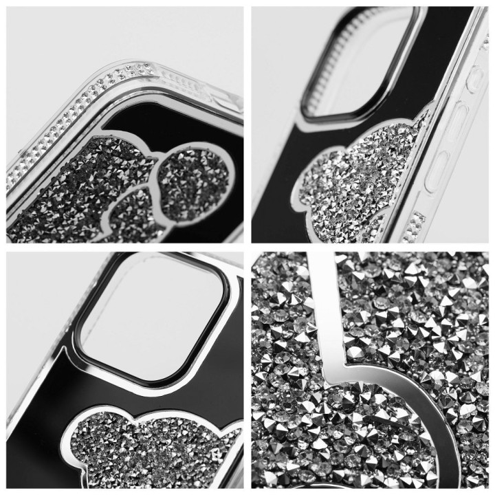 Case for iPhone 16 PRO Teddy Bear silver