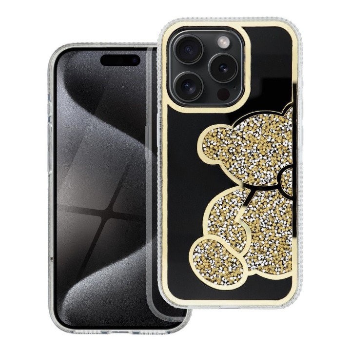 Case for iPhone 16 PRO Teddy Bear gold