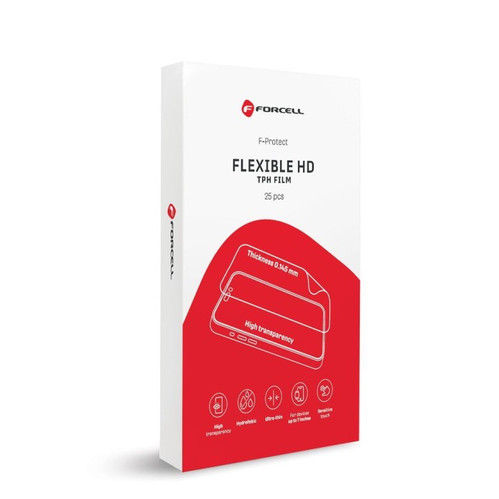 Film for cutting with a plotter Forcell F-Protect Flexible HD 196 x 125 mm 25 pcs transparent