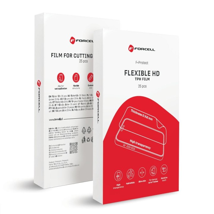 Плівка для різання для плотера Forcell F-Protect Flexible HD 196 x 125 mm 25 шт. transparentnena