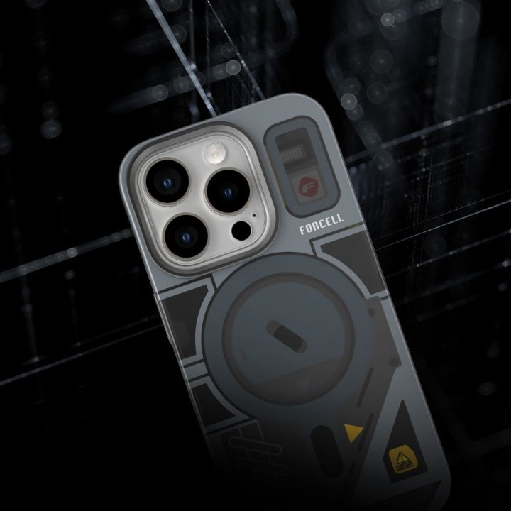 Чохол для iPhone 16 PLUS Forcell F-Protect Levels Dual Layer 4D technology сумісний із MagSafe Military Drop-Test cyber grey