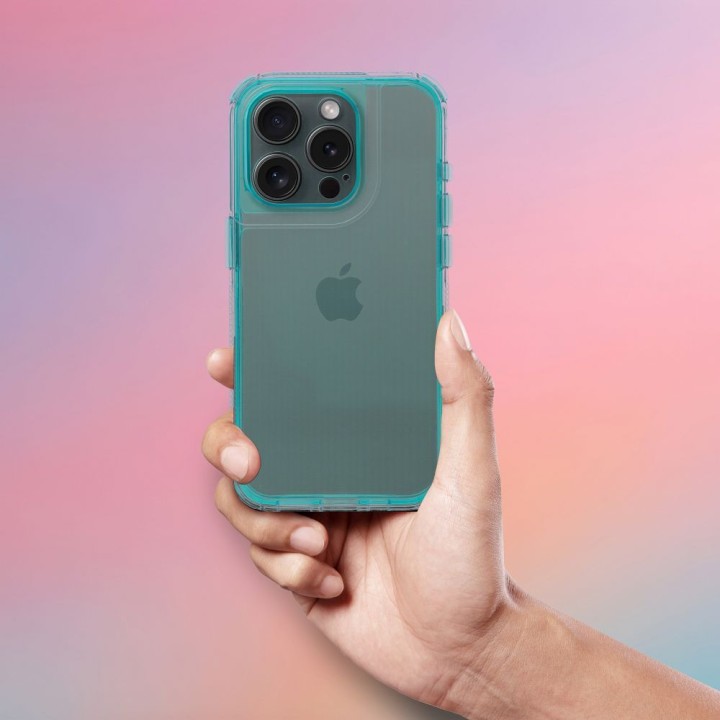 Чохол для iPhone 16 PLUS Matrix Clear м'ятний