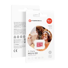 Карта microSD 16GB U3 class 10 Forcell F-Data червона