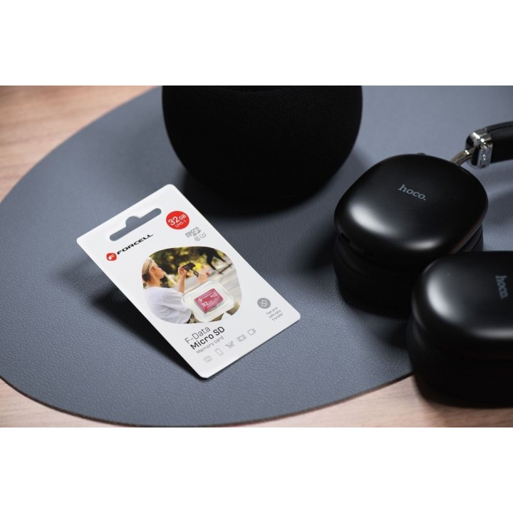 Карта microSD 32GB U3 class 10 Forcell F-Data красная