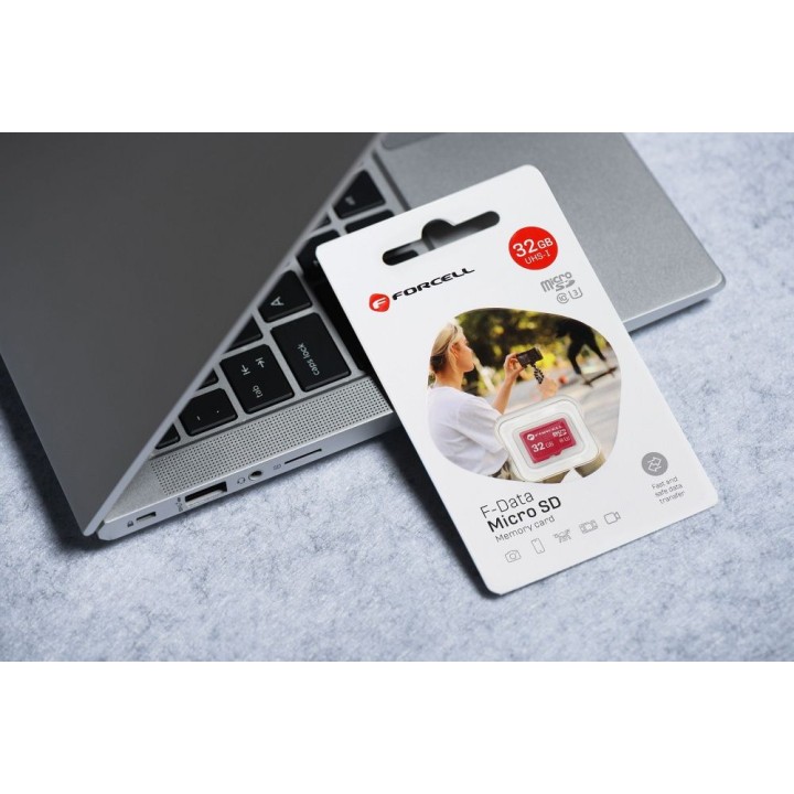 Card microSD 32GB U3 class 10 Forcell F-Data red