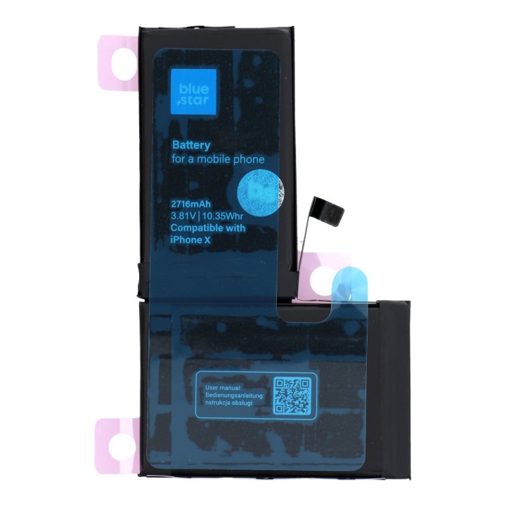 Акумулятор для iPhone X 2716 mAh Blue Star HQ