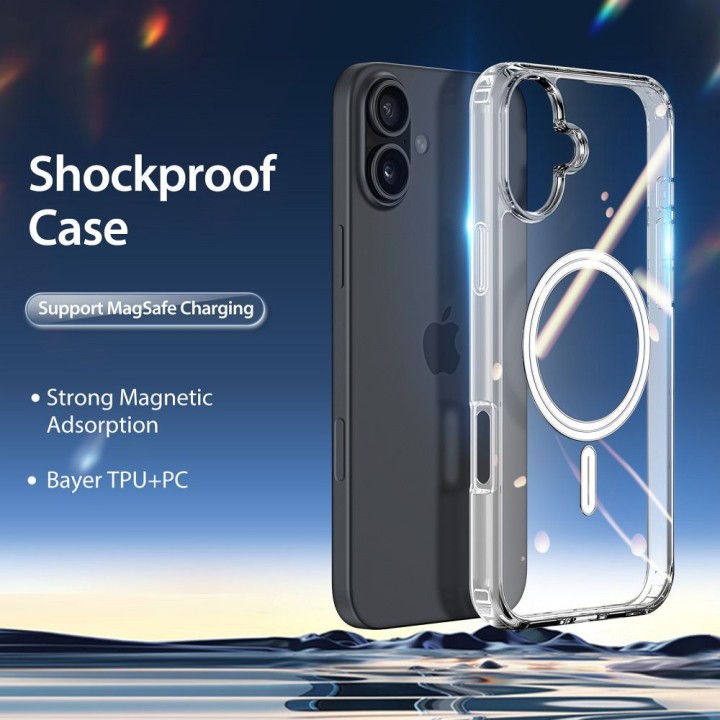 DUX DUCIS case CLIN MAG compatible with Magsafe for IPHONE 16 Plus transparent