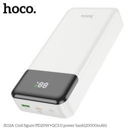 Повербанк Hoco 20000 mAh QC3.0 PD 3A 20W J102A білий