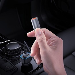Adapter USB A for lighter car Hoco 0,3 m UA30 black