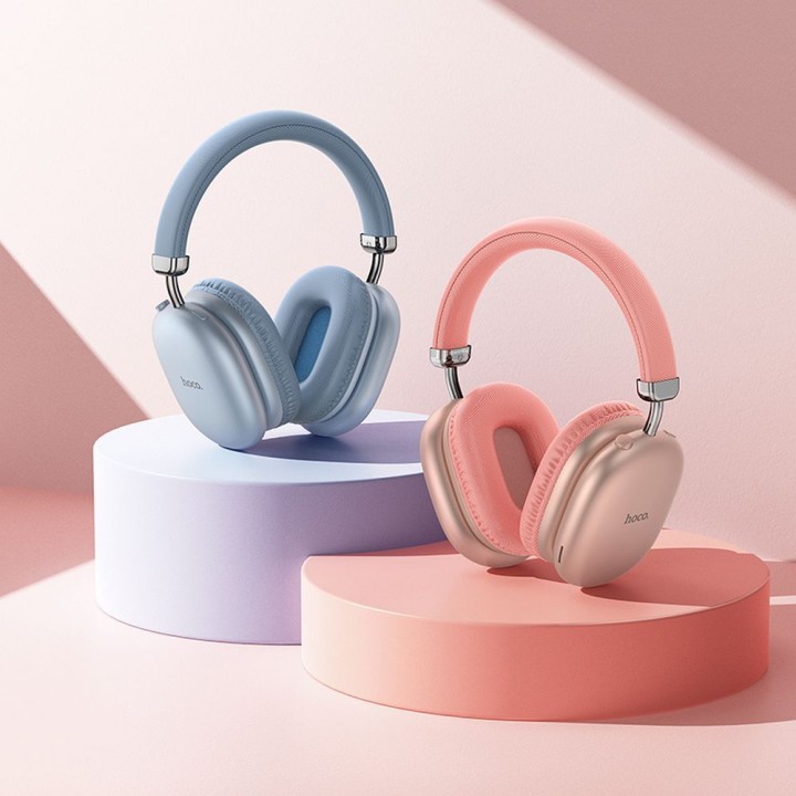 Wireless headphones on-ear Hoco W35 Max pink
