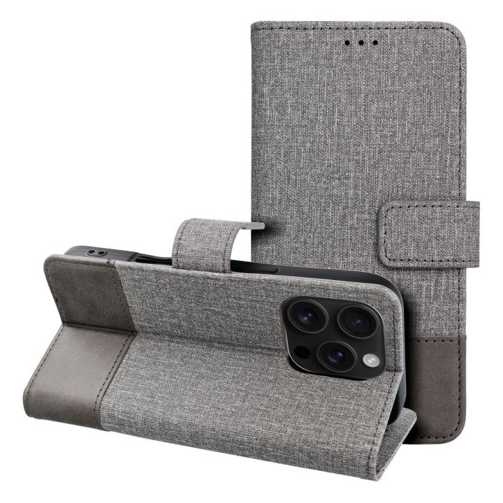 Flip case for iPhone 16 PLUS Gomma Book grey