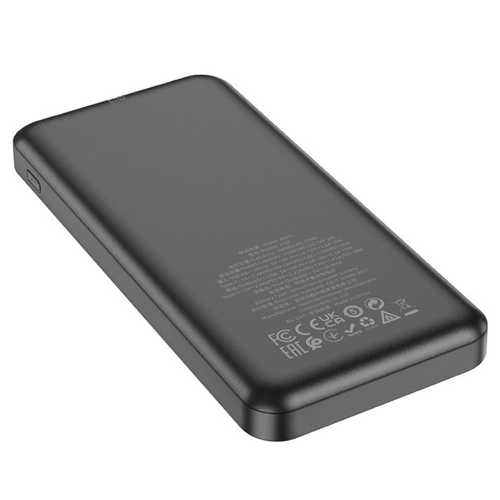 Повербанк Hoco 10000 mAh QC3.0 PD 3A 20W J102 чорний