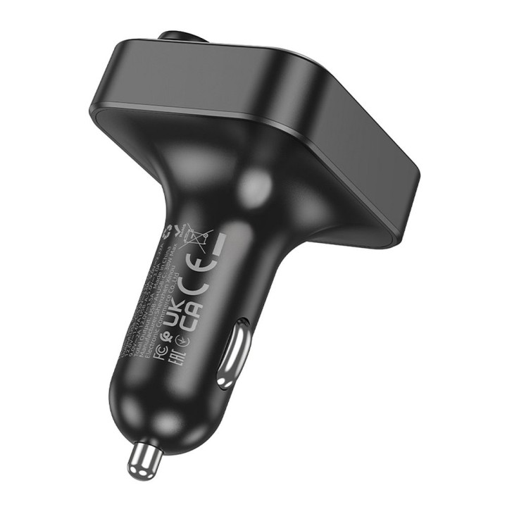 Трансмітер автомобільний Bluetooth Hoco QC3.0 PD 20W E85 чорний