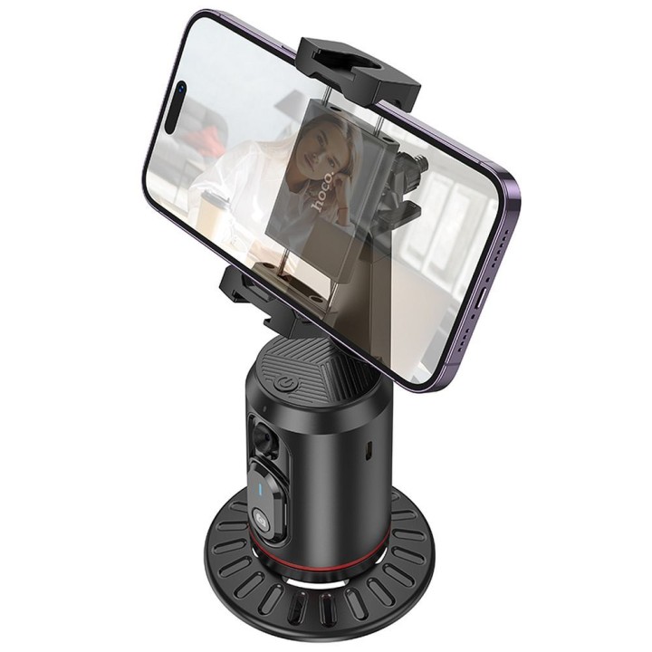 Phone holder Hoco rotating 360 degrees with automatic face tracking K23 black