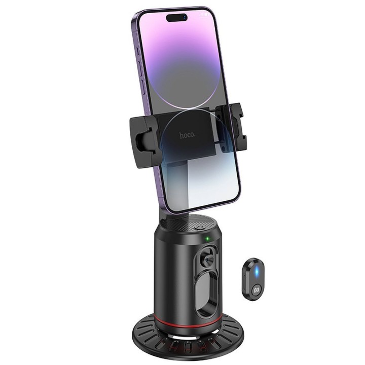 Phone holder Hoco obrotowy 360 degrees with automatycznym śledzeniem twarzy K23 black